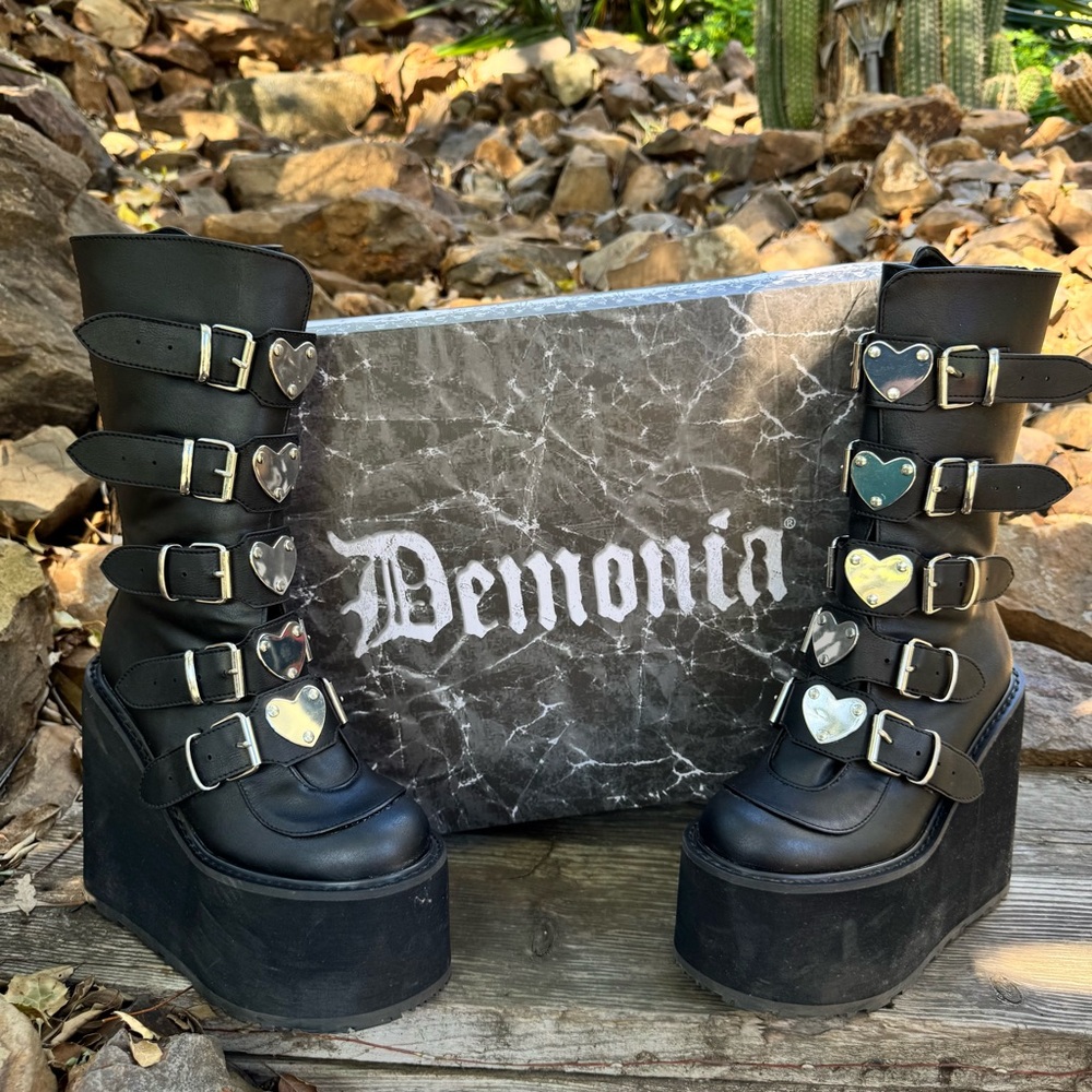 Demonia Lovesick Trinity Boots - Picture 11 of 11